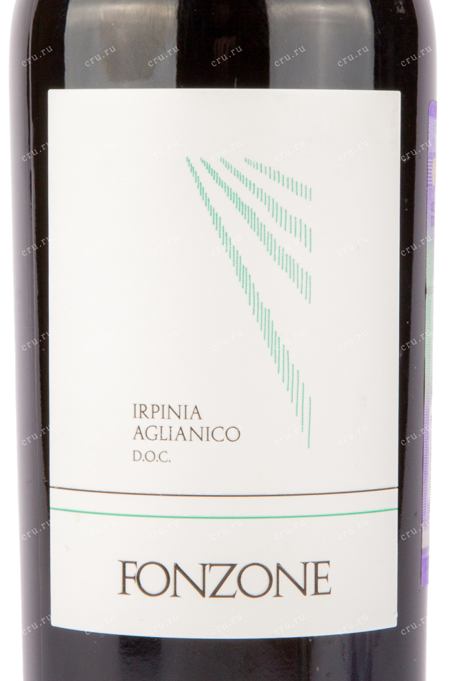 Этикетка вина Fonzone Irpinia Aglianico Campi Taurasini DOC 0.75 л