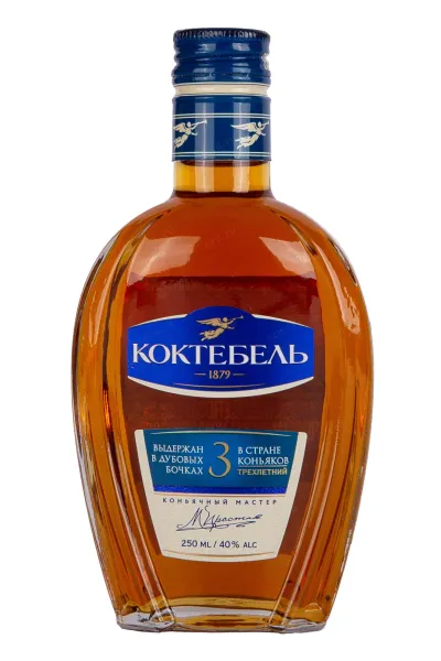 Коньяк Коктебель 3 года  0.25 л