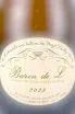 Этикетка Baron de L Pouilly-Fume De Ladoucette 2022 1.5 л