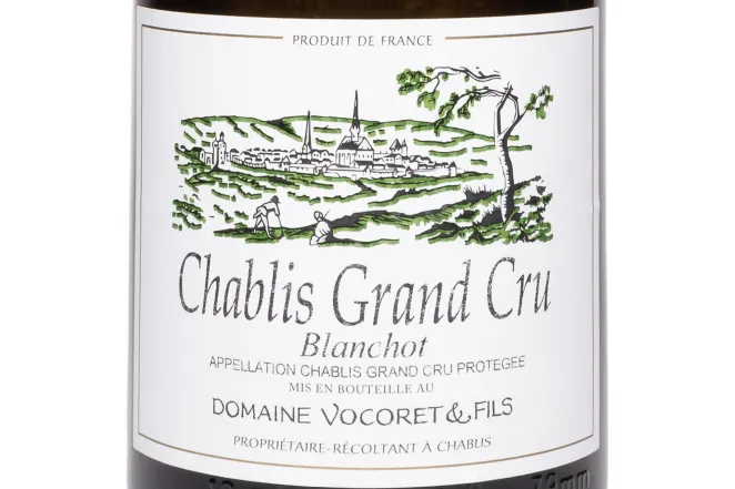 Этикетка Domaine Vocoret et Fils Blanchot Chablis Grand Cru AOC 2023 1.5 л