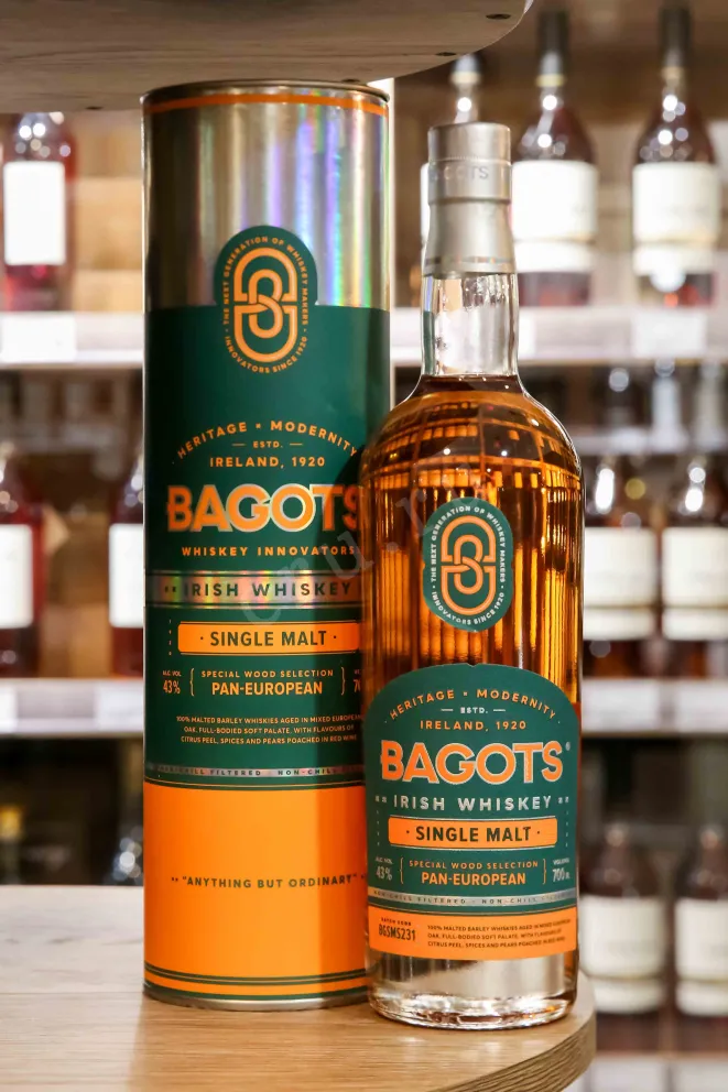 В магазине Крю Профи Bagots Single Malt in tube 0.7 л
