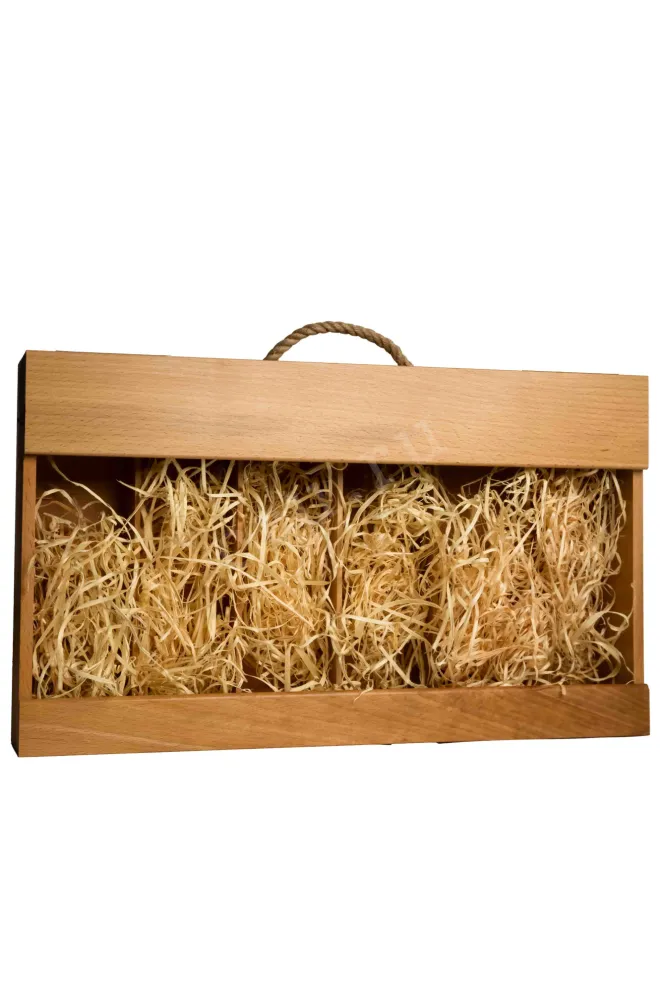 Wooden case for 6 bottles