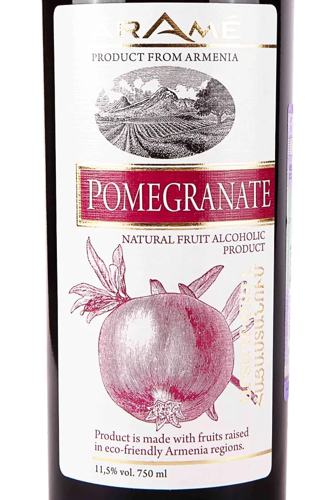 Этикетка Arame Pomegranate 0.75 л