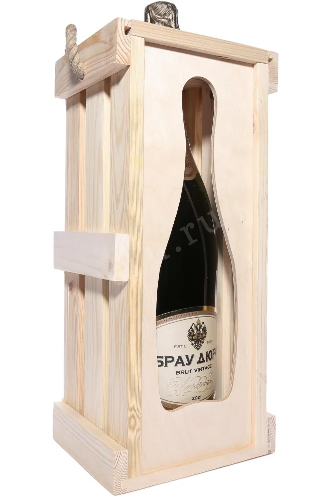 В деревянной коробке Abrau-Durso Imperial Brut Vintage in wood box 2021 3 л