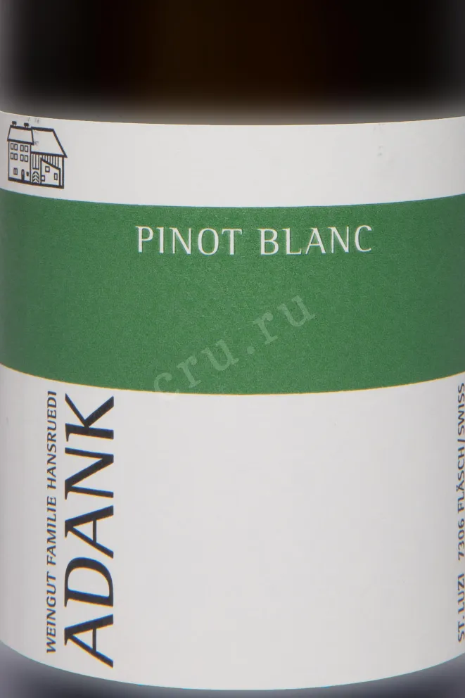 Этикетка Adank Pinot Blanc AOC Graubunden 2023 0.75 л