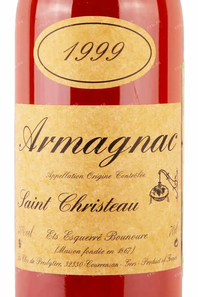 Этикетка Saint-Christeau 1999 0.7 л