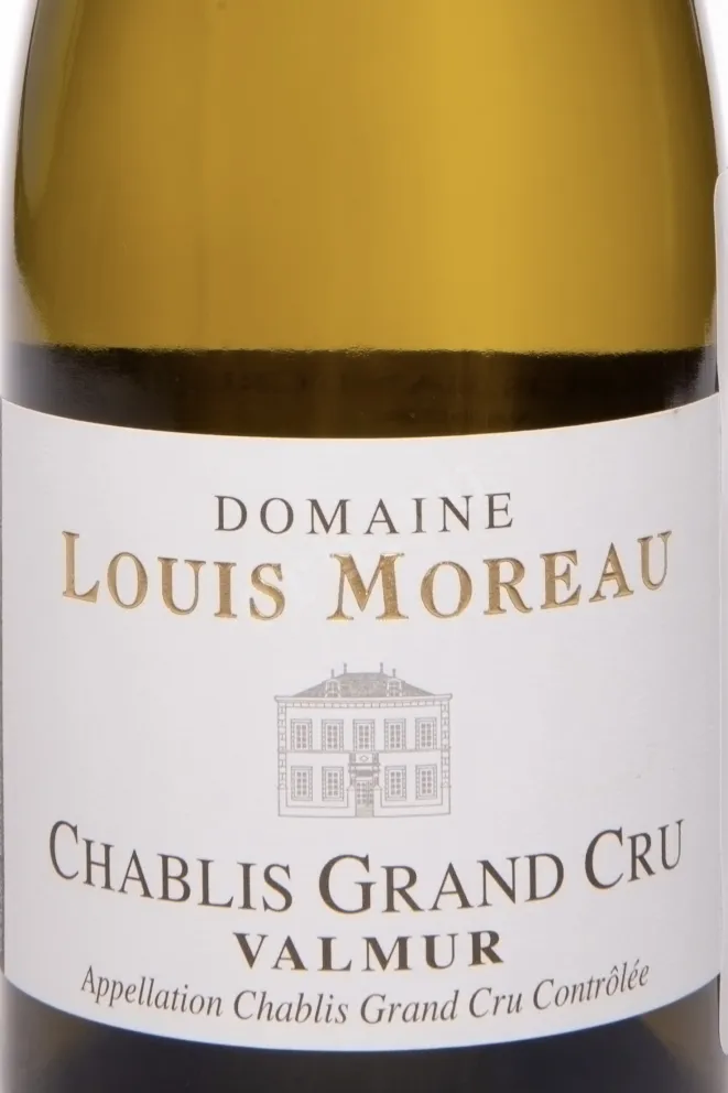 Этикетка Domaine Louis Moreau Chablis Grand Cru AOC Valmur 2018 0.75 л