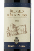 Этикетка вина Тенута ди Сеста Брунелло ди Монтальчино 0.75