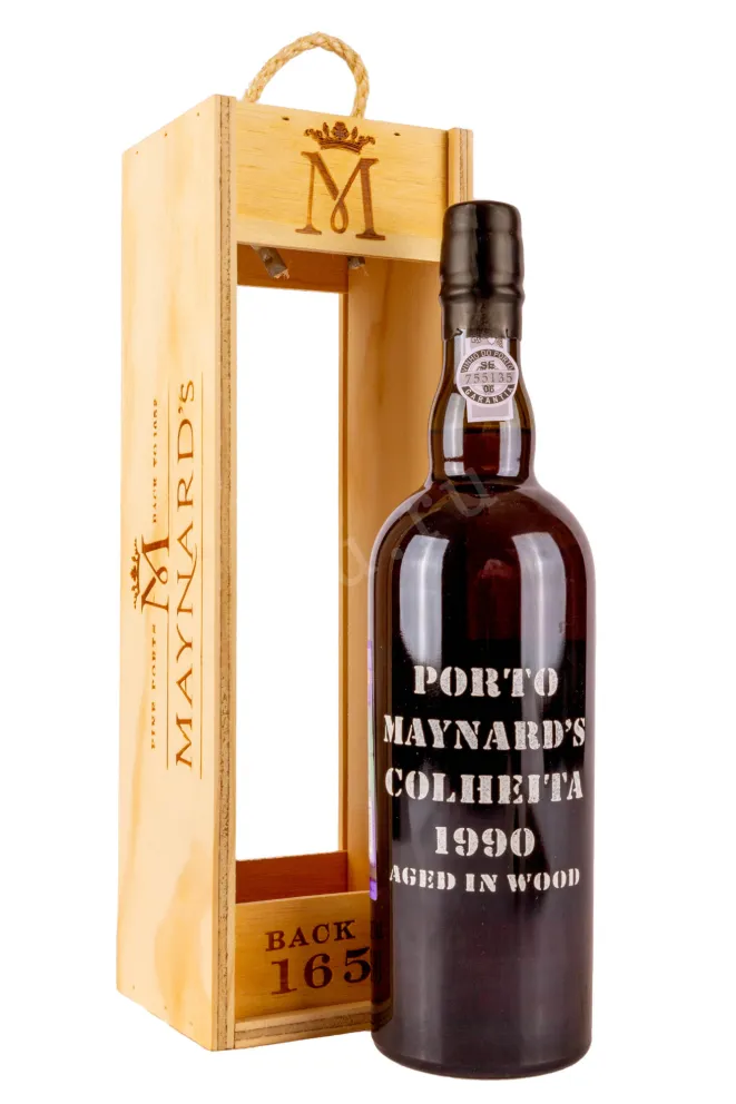 Портвейн Porto Maynards Colheita in wooden box 1990 0.75 л