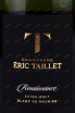 Этикетка Champagne Eric Taillet Renaissance 2014 0.75 л