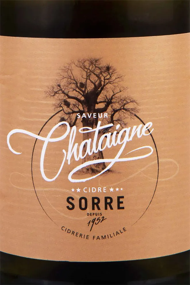 Этикетка Sorre Saveurs des Chataignes 0.75 л