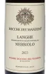 Этикетка Rocche Dei Manzoni Nebbiolo Langhe DOC 2023 0.75 л