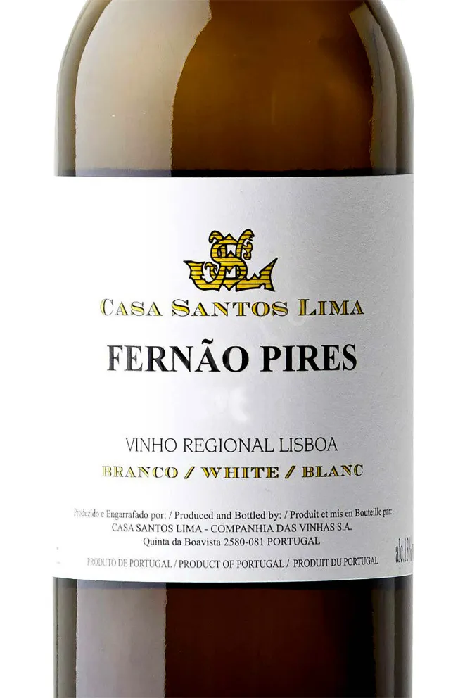 Этикетка Casa Santos Lima Fernao Pires 2017 0.75 л