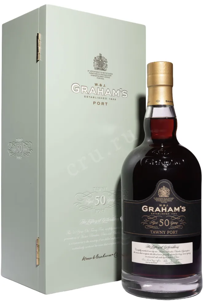 Портвейн Grahams Aged Tawny 50 Years Old in wooden box 1983 0.75 л
