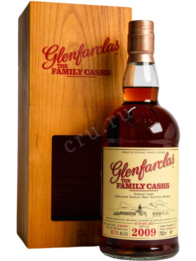 Виски Glenfarclas Family Casks in gift box 2009 0.7 л
