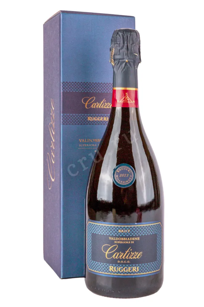 Игристое вино Ruggeri Cartizze Brut in gift box 2023 0.75 л