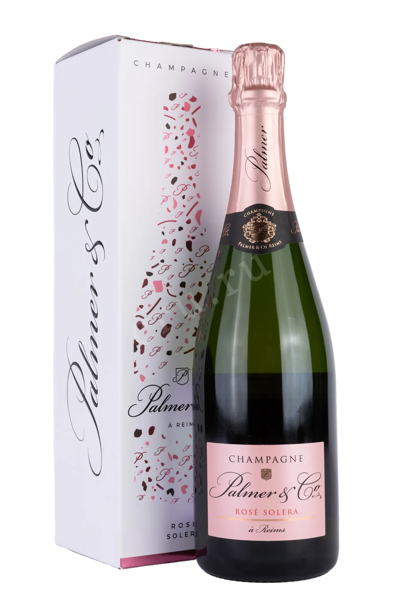 Фото — Шампанское Champagne Palmer & Co Rosé Solera gift box  0.75 л