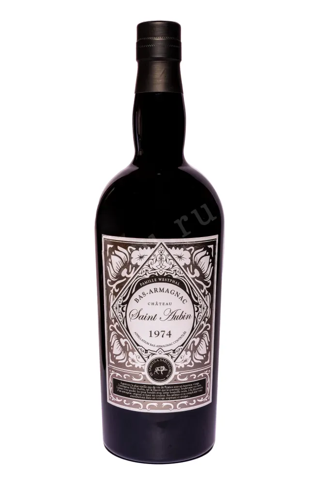 Бутылка Saint Aubin Bas-Armagnac in tube 1974 0.7 л