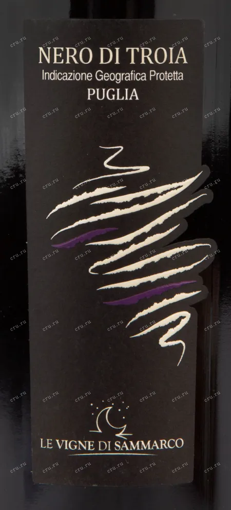 Этикетка вина Le Vigne di Sammarco Nero di Troia 0.75 л