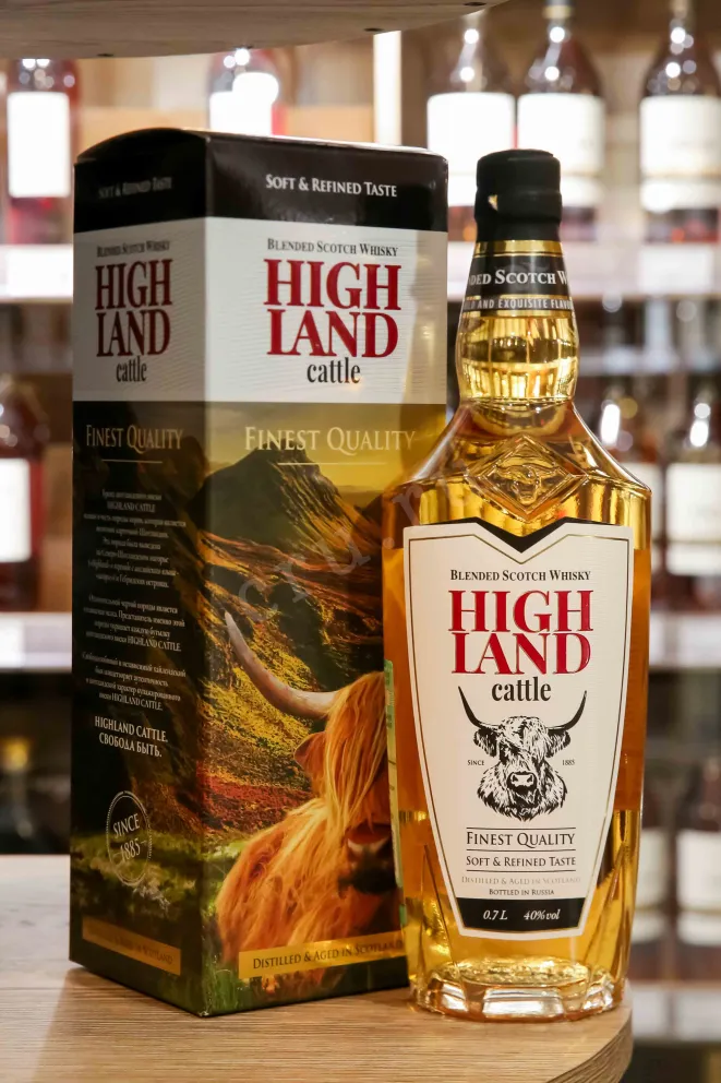 В магазине Крю Профи Highland Cattle 3 years gift box 0.7 л