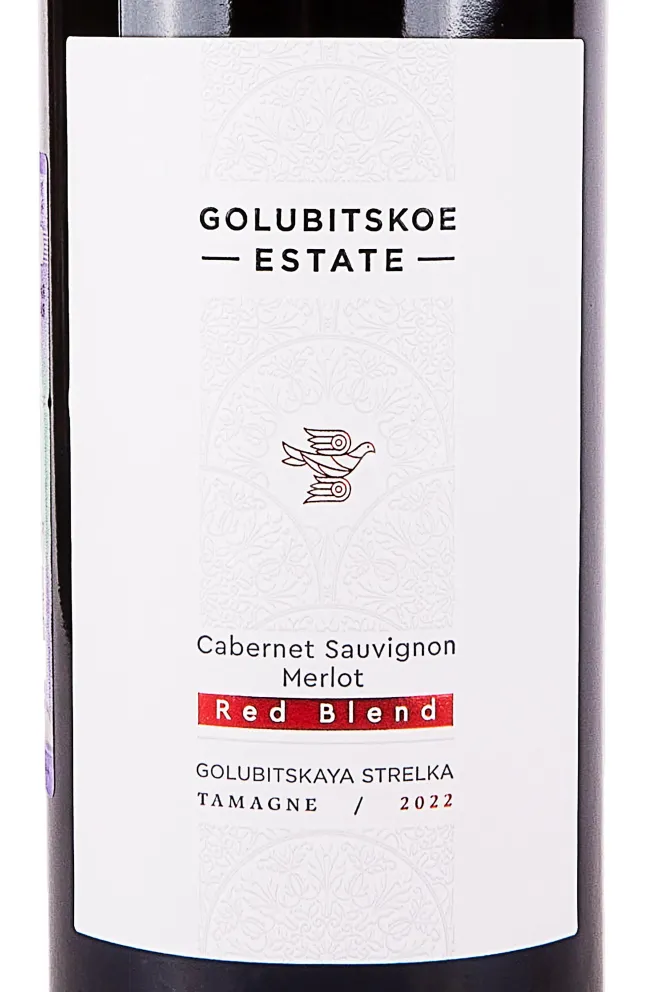 Этикетка Golubitskoe Estate Red Blend Cabernet Sauvignon Merlot 2022 0.75 л