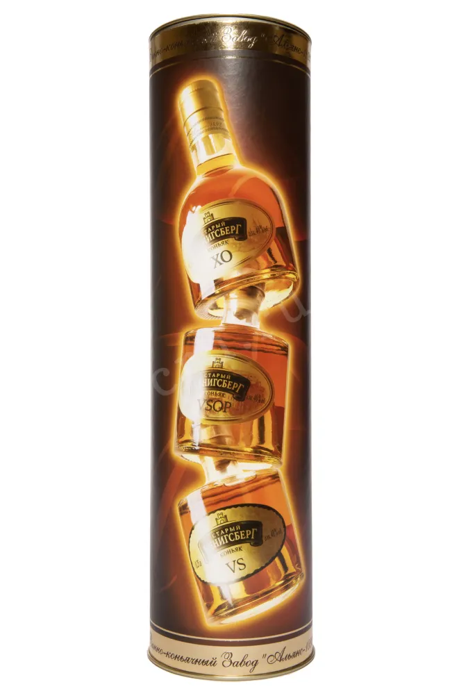 Туба Old Konigsberg set of 3 bottles in a tube 0.25 л