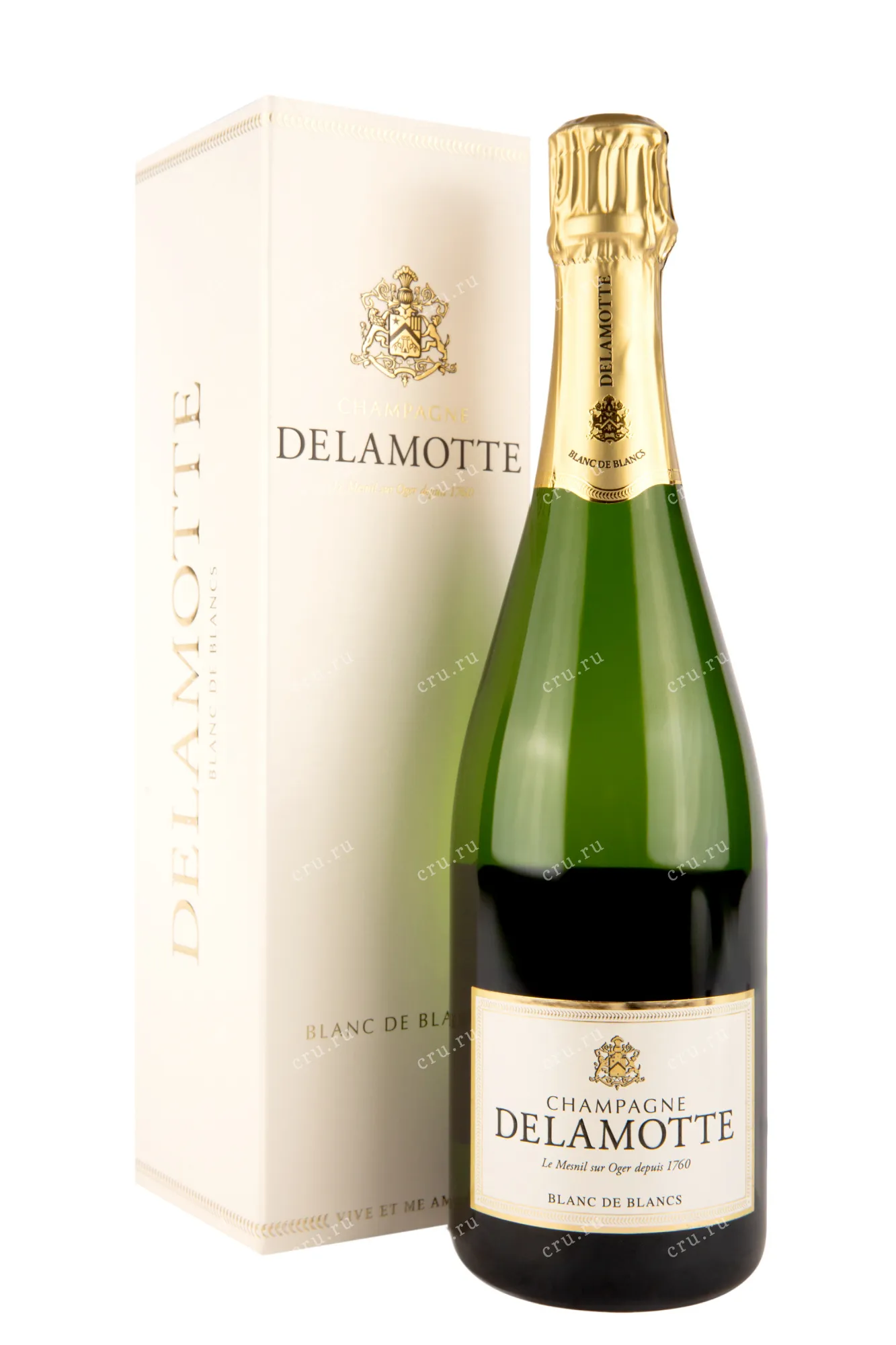 Фото — Шампанское Delamotte Blanc de Blancs in gift box  0.75 л