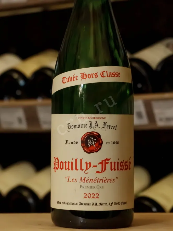 В магазине Крю Профи J.A. Ferret Pouilly-Fuisse Premier Cru Cuvee Hors-Classe Les Menetrieres 2022 0.75 л