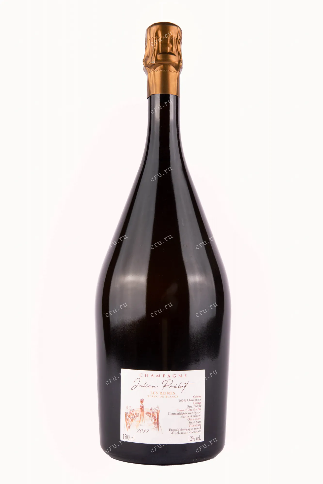 Фото — Шампанское Julien Prelat Les Reines Blancs de Blanc Brut Nature  1.5 л