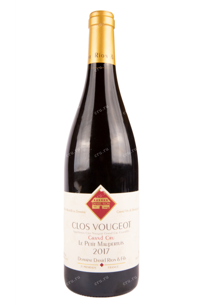 Вино Domaine Daniel Rion & Fils Clos Vougeot Grand Cru 2017 0.75 л