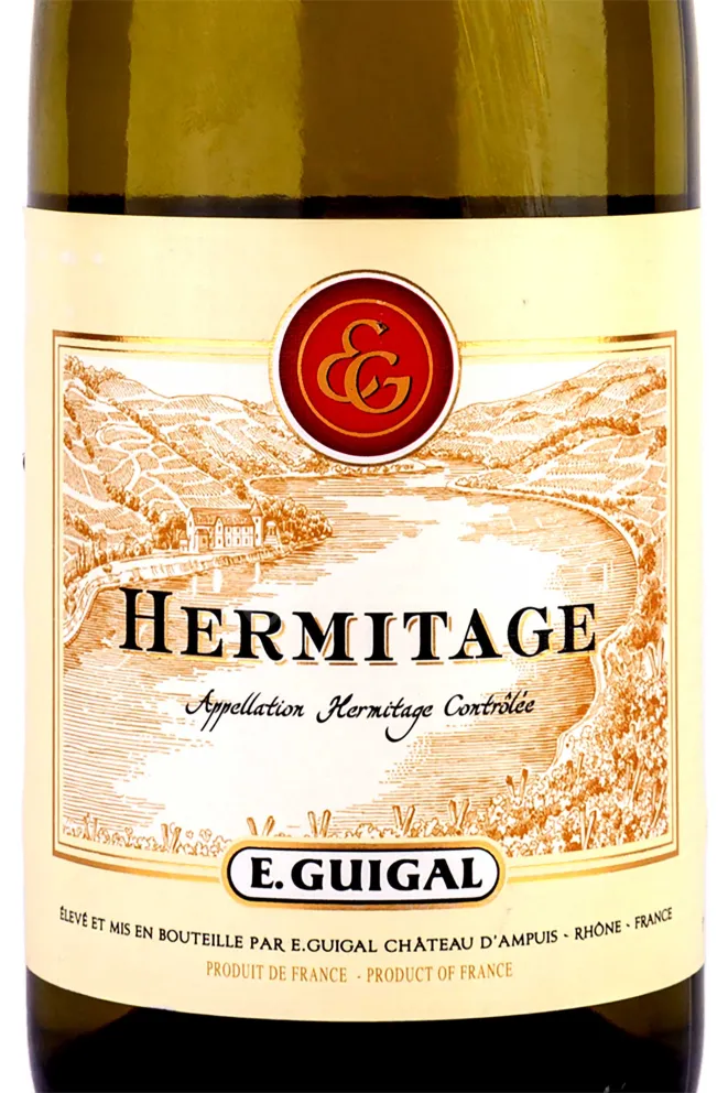 Этикетка Hermitage Blanc E. Guigal 2018 0.75 л