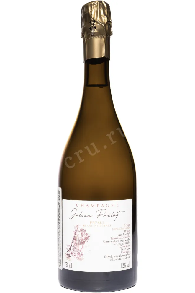 Шампанское Julien Prelat Presle Blanc de Blancs AOC Extra Brut 2022 0.75 л
