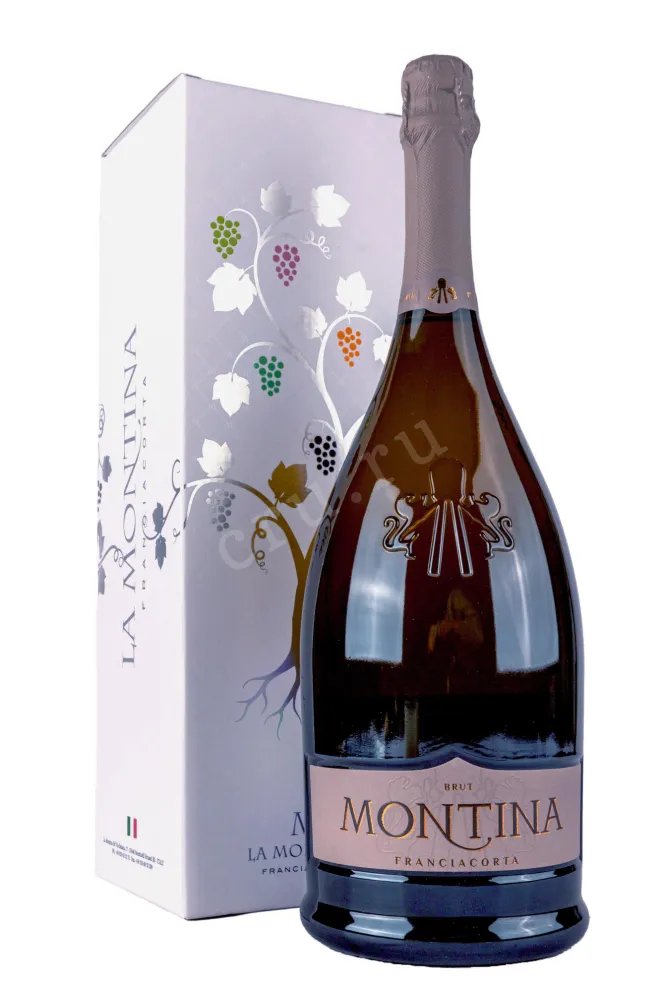 Игристое вино Montina Franciacorta Brut in gift box 2023 1.5 л