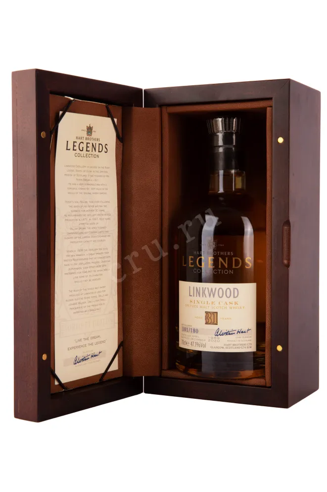 Виски Харт Бразерс Легендс Коллекшн Линквуд Сингл Каск Спейсайд 31 год 0.7 в подарочной коробке