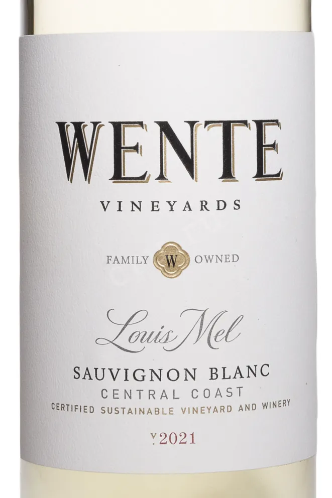 Этикетка Wente Louis Mel Sauvignon Blanc 2021 0.75 л