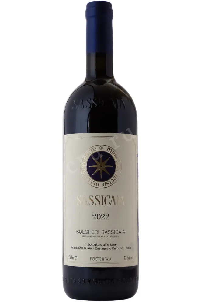 Вино Sassicaia Bolgheri Sassicaia DOC 2022 0.75 л