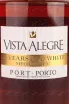 Этикетка Porto Vista Alegre 10 years wooden box 2012 0.5 л