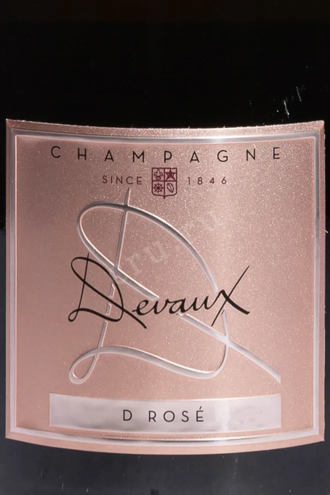 Этикетка Devaux D Rose aged 7 years in gift box 2015 1.5 л
