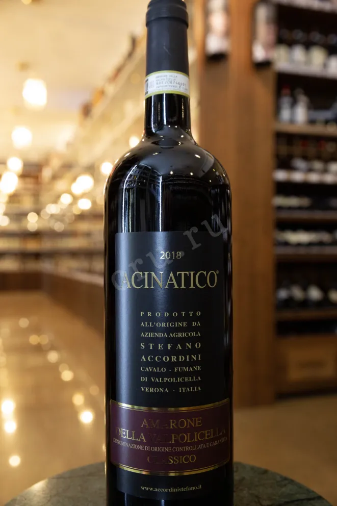 В магазине Крю Профи Acinatico Amarone della Valpolicella Classico DOCG in wooden box 2018 1.5 л