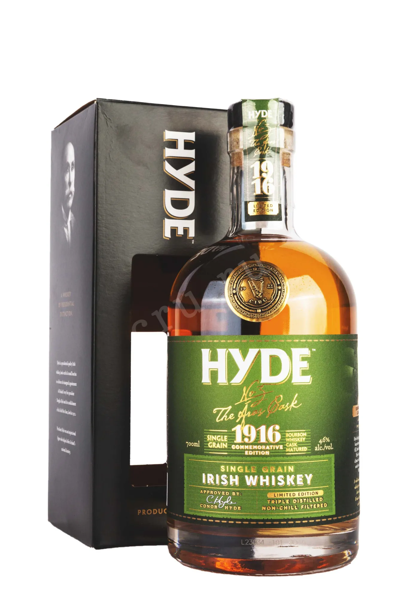 Фото — Виски Hyde №3 Bourbon Cask Matured gift box  0.7 л
