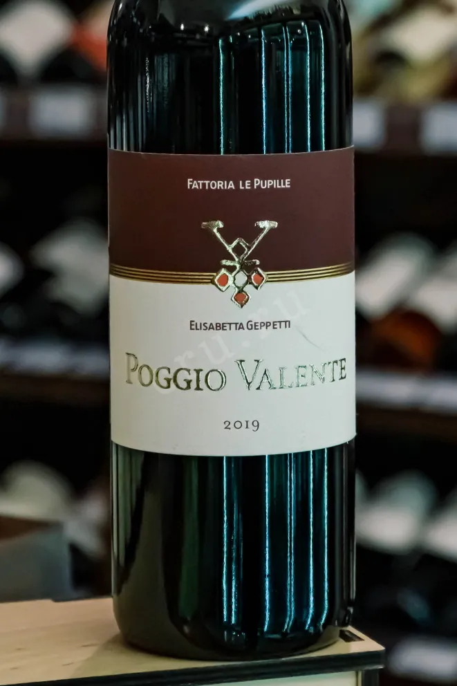 В магазине Крю Профи Fattoria Le Pupille Poggio Valente Rosso Toscana IGT 2019 0.75 л