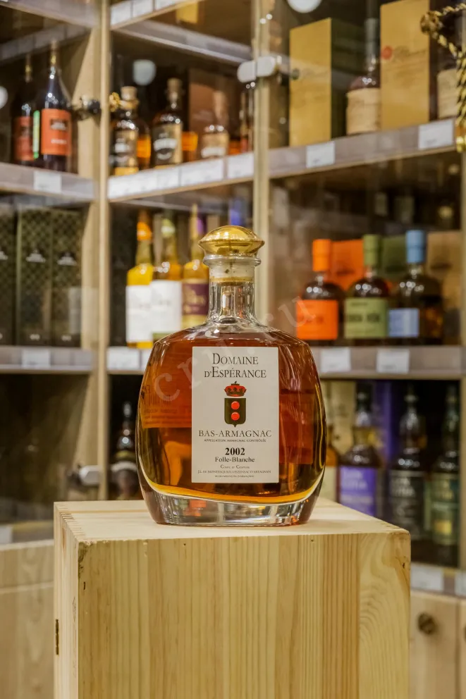 В магазине Крю Профи Bas-Armagnac Folle-Blanche Domaine d'Esperance in wooden box 2002 0.7 л