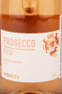 Этикетка Tosti Prosecco Rose Millesimato 2020 0.75 л