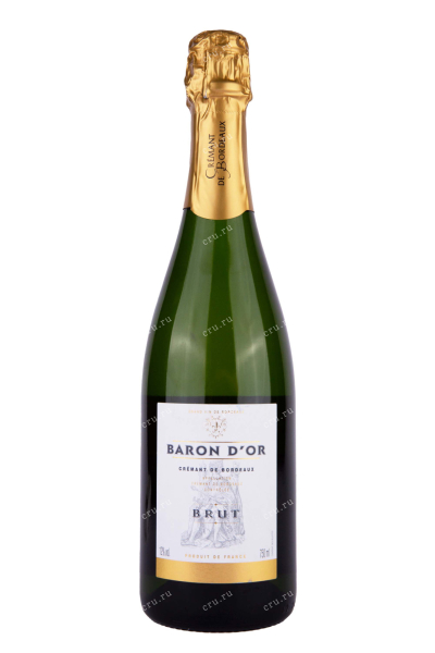 Игристое вино Baron d'Or Cremant de Bordeaux 2020 0.75 л