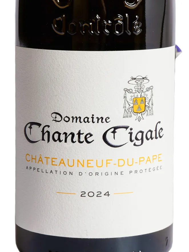 Этикетка Domaine Chante Cigale AOP Chateauneuf-du-Pape 2024 0.75 л
