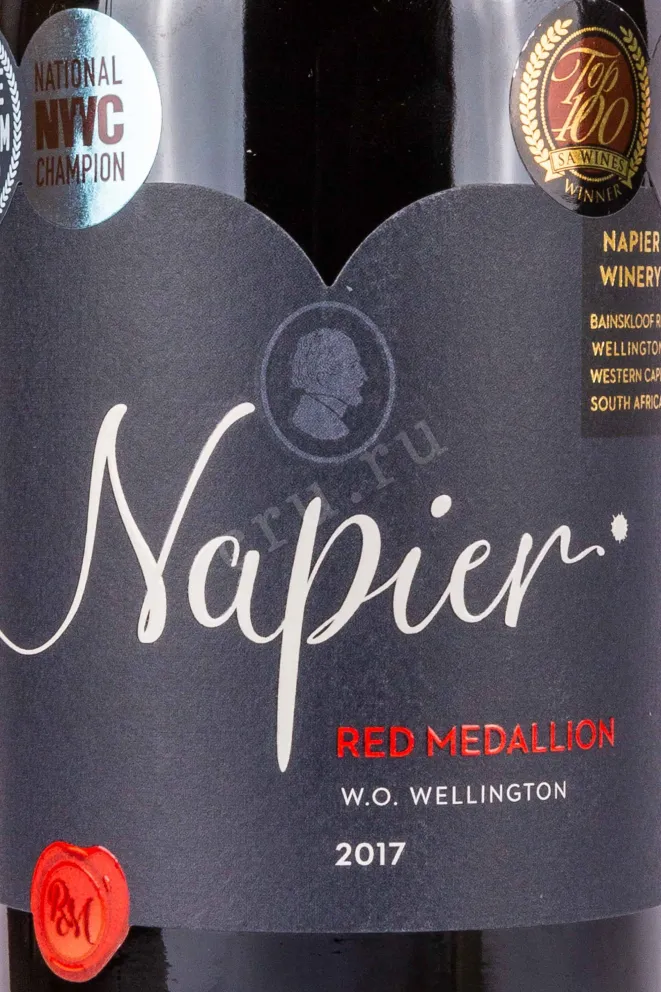 Вино Napier Red Medallion Wellington 2017 0.75 л