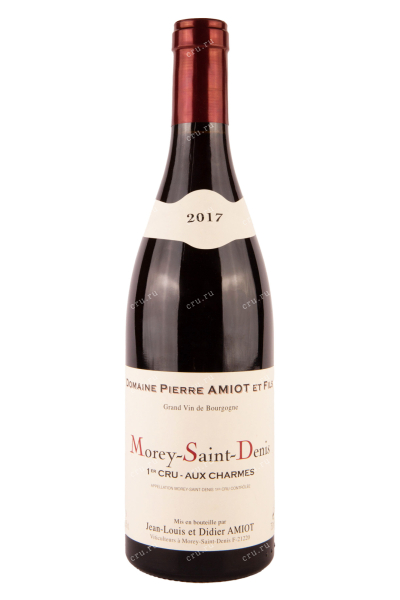 Вино Domaine Pierre Amiot et Fils Morey-Saint-Denis 1er Cru Aux Charmes AOC 2017 0.75 л