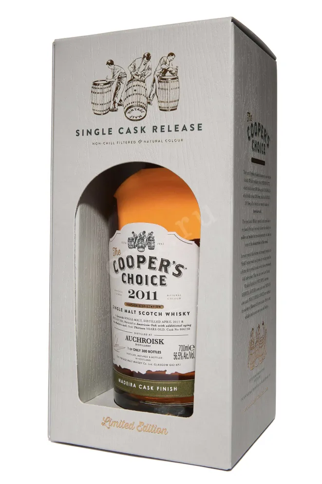 В подарочной коробке The Cooper's Choice Auchroisk Madeira Wine Cask Finish in gift box 2011 0.7 л