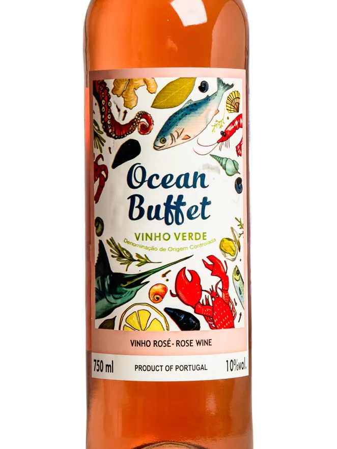 Этикетка Ocean Buffet Vinho Verde Rose 2024 0.75 л