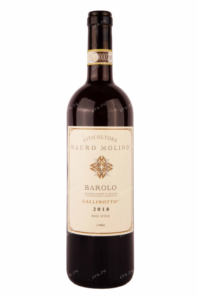 Вино Mauro Molino Barolo Gallinotto 2018 0.75 л